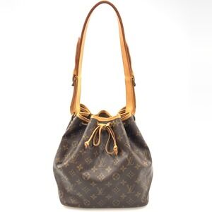 Louis Vuitton Monogram Noe Shoulder Bag Brown